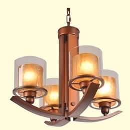 Tradisjonell Klassisk Retro Mini-Stil Maleri Metalllysekrone