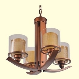 Tradisjonell Klassisk Retro Mini-Stil Maleri Metalllysekrone