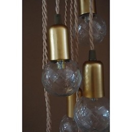 Tradisjonell Klassisk Rustikk Hytte Vintage Retro Lanterne Tromme Landlig Globus Mini-Stil Maleri Glass Pendellampe