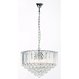 Moderne Lysekrone I Akrylkrystallstil Med 5 Lys