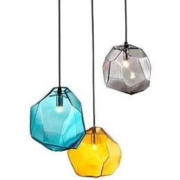 Kreativ Iskrystallglass Diamantanheng Kromatisk Droplight Lampelys