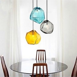 Kreativ Iskrystallglass Diamantanheng Kromatisk Droplight Lampelys
