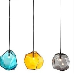 Kreativ Iskrystallglass Diamantanheng Kromatisk Droplight Lampelys