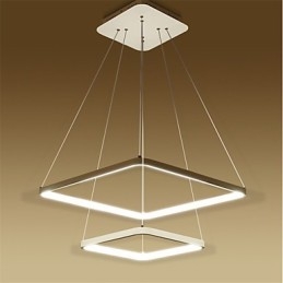 Moderne Design 4 Pendellampe Med To Ringer