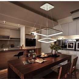 Moderne Design 4 Pendellampe Med To Ringer