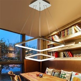 Moderne Design 4 Pendellampe Med To Ringer
