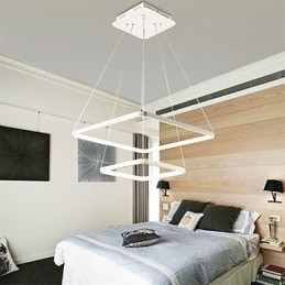 Moderne Design 4 Pendellampe Med To Ringer