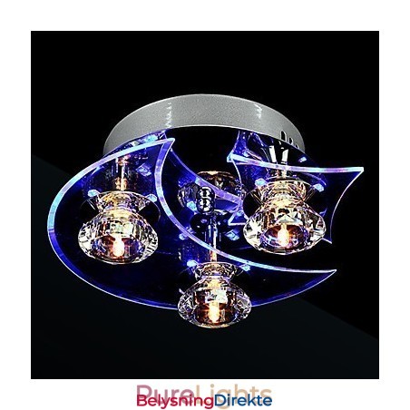 Lysekrone Moderne Krystall Living 3 Lys
