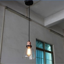 Minimalistisk Unik Retro Glasslysekrone