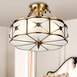 Moderne, Samtidskunst Dekorativ Design Taklampe I Kobberfamilie