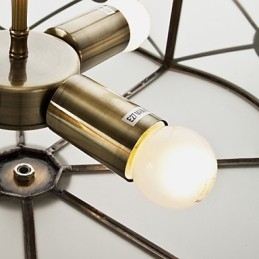 Moderne, Samtidskunst Dekorativ Design Taklampe I Kobberfamilie