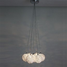 Moderne, Moderne Mini-Stil, Galvanisert Metallpendellampe