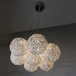Moderne, Moderne Mini-Stil, Galvanisert Metallpendellampe