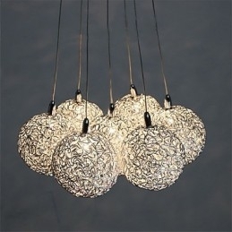 Moderne, Moderne Mini-Stil, Galvanisert Metallpendellampe