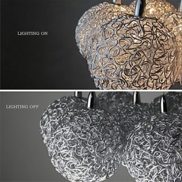 Moderne, Moderne Mini-Stil, Galvanisert Metallpendellampe