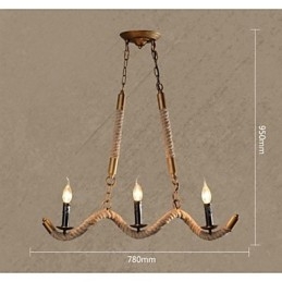 Tradisjonell Klassisk Vintage Retro Lanterne Landlig Galvanisert Metall Pendellampe