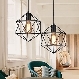 Geometrisk Linje Diamant Smijern Lysekrone Anhengslampe Moderne Samtidskunst