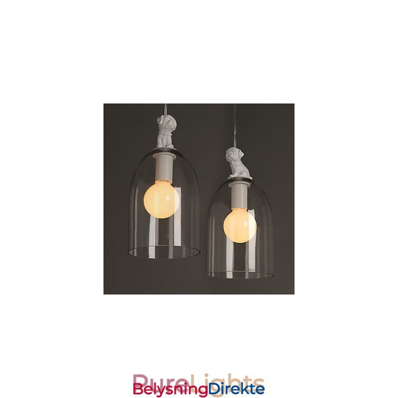 Tegneseriehund Droplight Taipei Rural Glass Individualitet Kreativ Liten Droplight Lampe