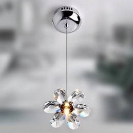 Moderne Og Moderne Krystall Mini-Stil Galvanisert Pendellampe