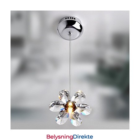 Moderne Og Moderne Krystall Mini-Stil Galvanisert Pendellampe