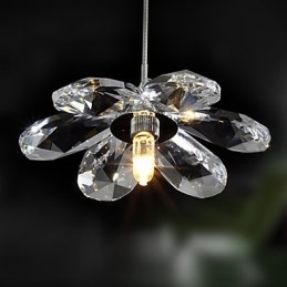 Moderne Og Moderne Krystall Mini-Stil Galvanisert Pendellampe