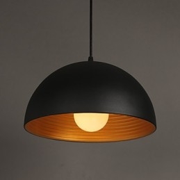 Kreativ Lampe Rund Skorstein Droplight Smijern Karakter Måltider Lysekrone Svart Og Hvit