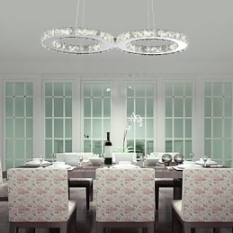 Moderne Og Moderne Krystallkrommetallpendellampe