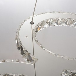 Moderne Og Moderne Krystallkrommetallpendellampe