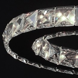 Moderne Og Moderne Krystallkrommetallpendellampe