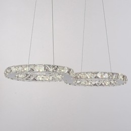 Moderne Og Moderne Krystallkrommetallpendellampe