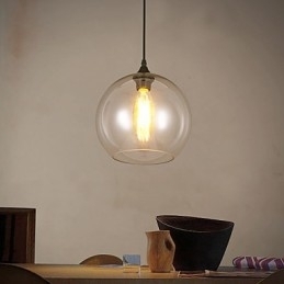 Amerikansk Kreativ Nordisk Kontraktert Landlig Glasskule Med Ett Hode, Droplight-Lampe