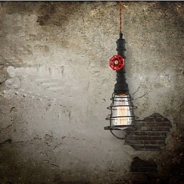 Amerikansk Retro-Lampe Industriell Vind