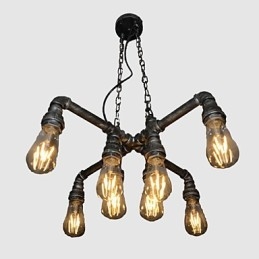 Loftlampe Utspiller Rollen Til Kreativ Industriell Vind Som Gjenoppretter Gamle Måter Conduit Droplight