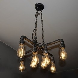Loftlampe Utspiller Rollen Til Kreativ Industriell Vind Som Gjenoppretter Gamle Måter Conduit Droplight