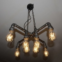 Loftlampe Utspiller Rollen Til Kreativ Industriell Vind Som Gjenoppretter Gamle Måter Conduit Droplight
