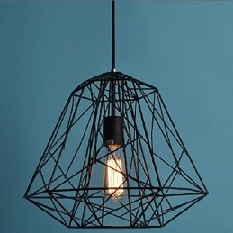 Vintage Retro Maleri Metall Pendellampe Garasje