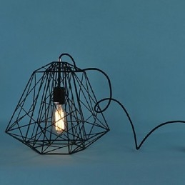 Vintage Retro Maleri Metall Pendellampe Garasje