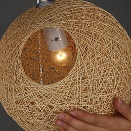 Moderne Og Kontrahert Sfærisk Cany Art-Lampe Med Hampkule