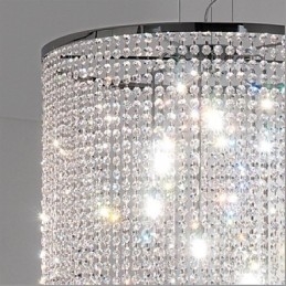 Moderne, Moderne Krystallmetallpendellampe