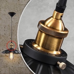 Retro Klassisk Europeisk Stil Pendellampe Metall Kunst Droplight