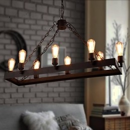 Moderne Retro Loft Lysekrone Amerikansk Landlig Lysekrone Kreativ Industriell Kafé Lampelys