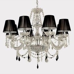 Elegant Krystalllysekrone Med 8 Lys