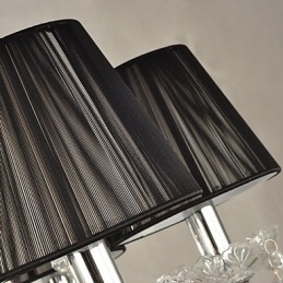 Elegant Krystalllysekrone Med 8 Lys