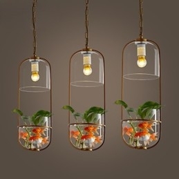 Moderne, Samtidskunstnerisk Dekorativ Design Pendellampe (Uten Planter)