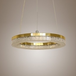 Krystall Pendellampe Gyllen Moderne Lampe